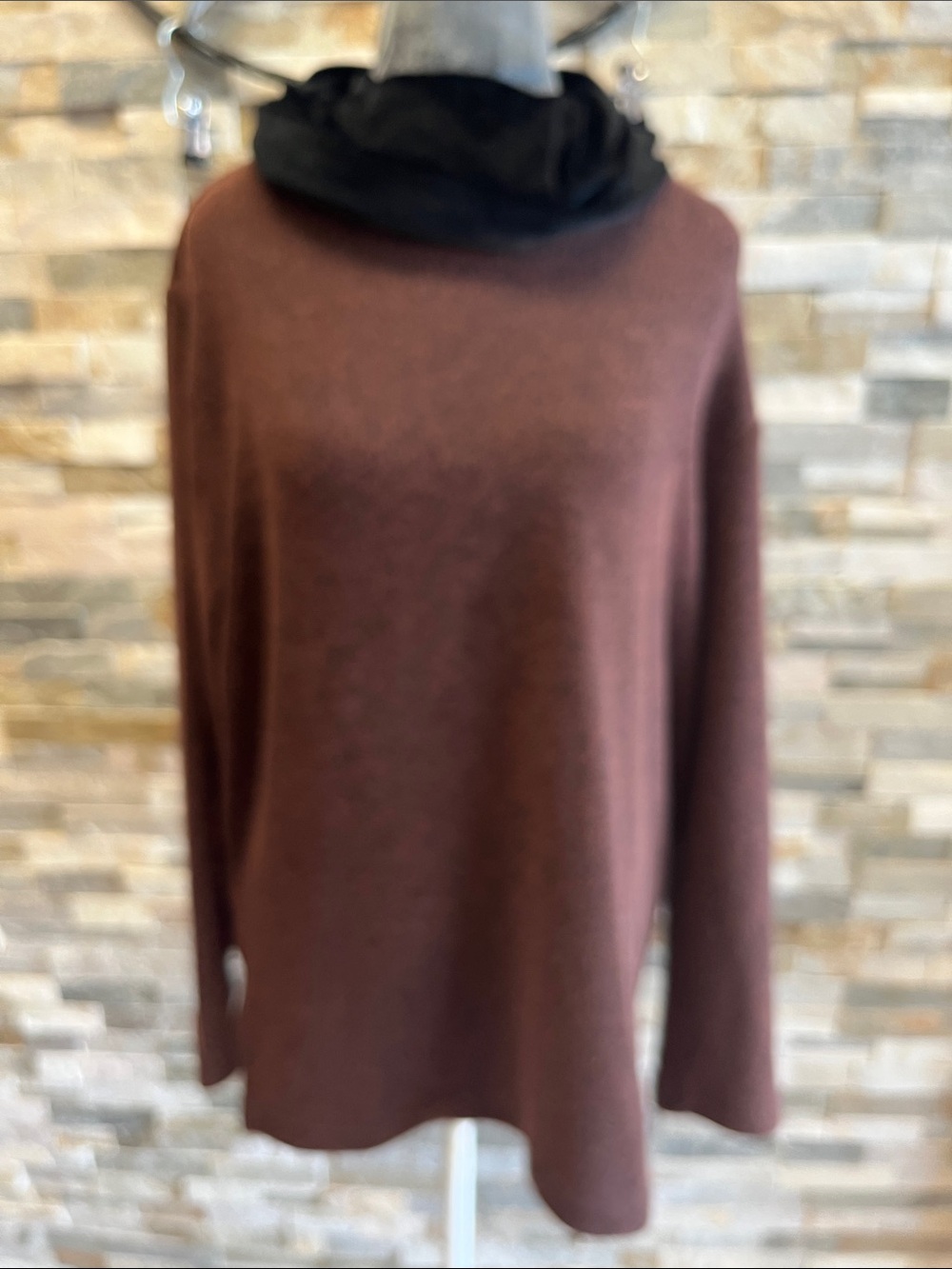 Carolyn Taylor Brown Long Sleeve Sweater